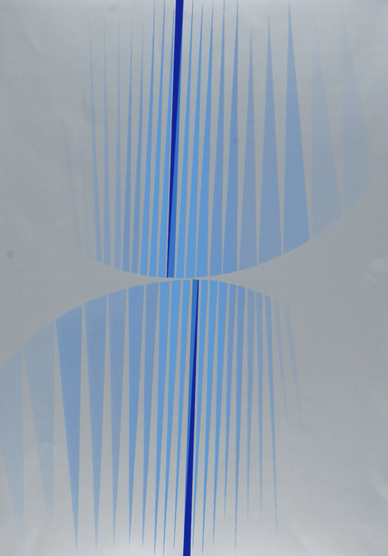 Lothar Quinte, 2 Blätter: Schwarz-Rot, 1966; Blau auf Silber