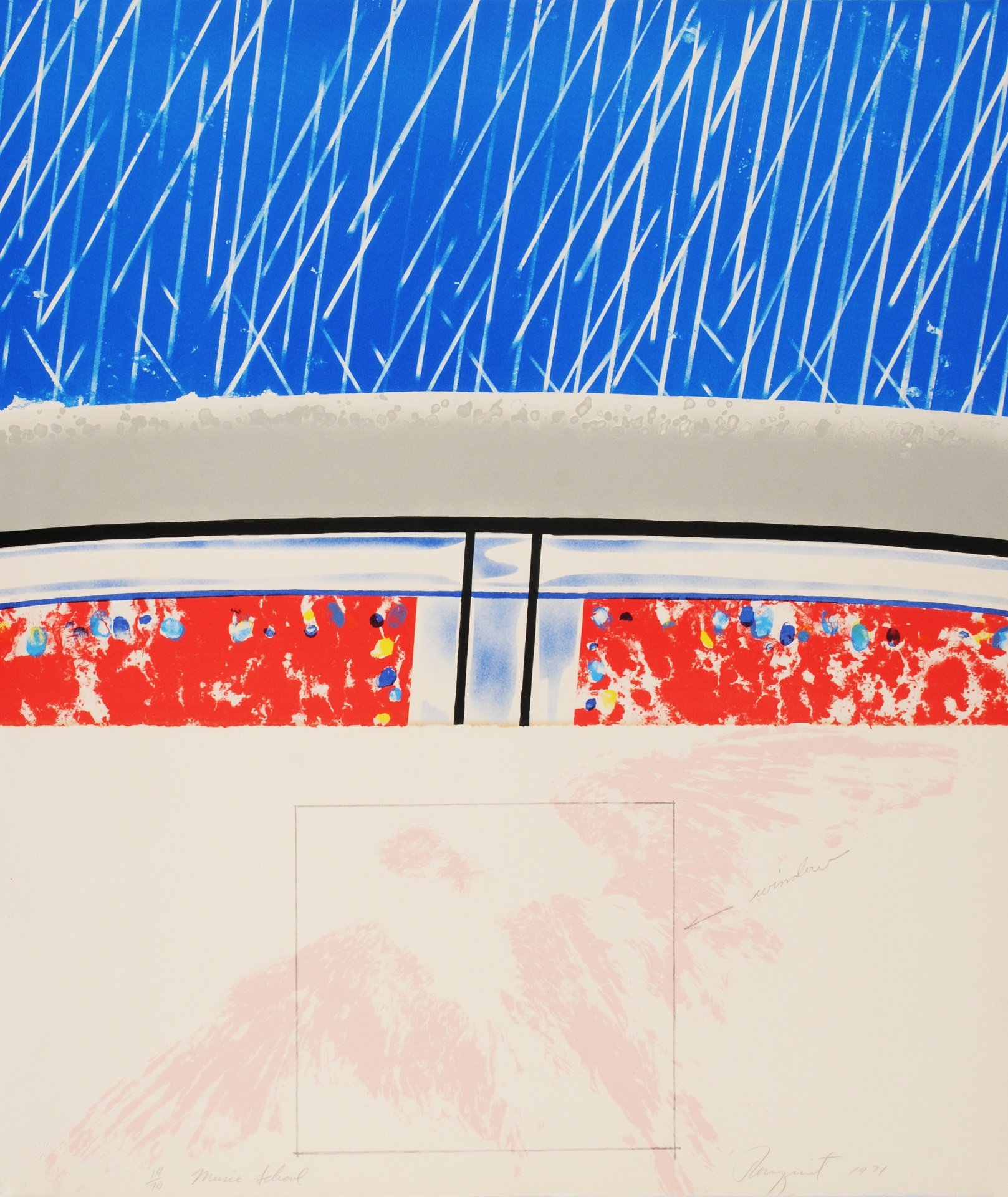 James Rosenquist, Music School (for Peter Schjedahl)