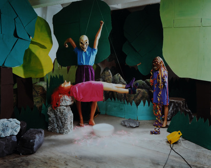 4 photographs: Waldfest, 1997; Woodworld, 1998; Lady G, 2002; Skaters, 2001