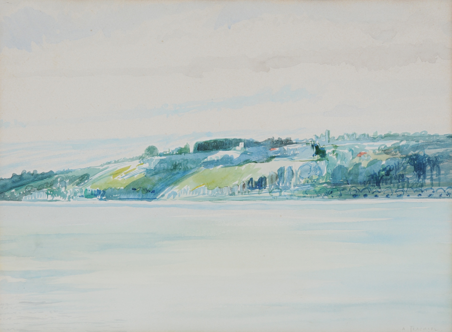 Albert Trachsel, Au bord du Lac Leman à Cologny