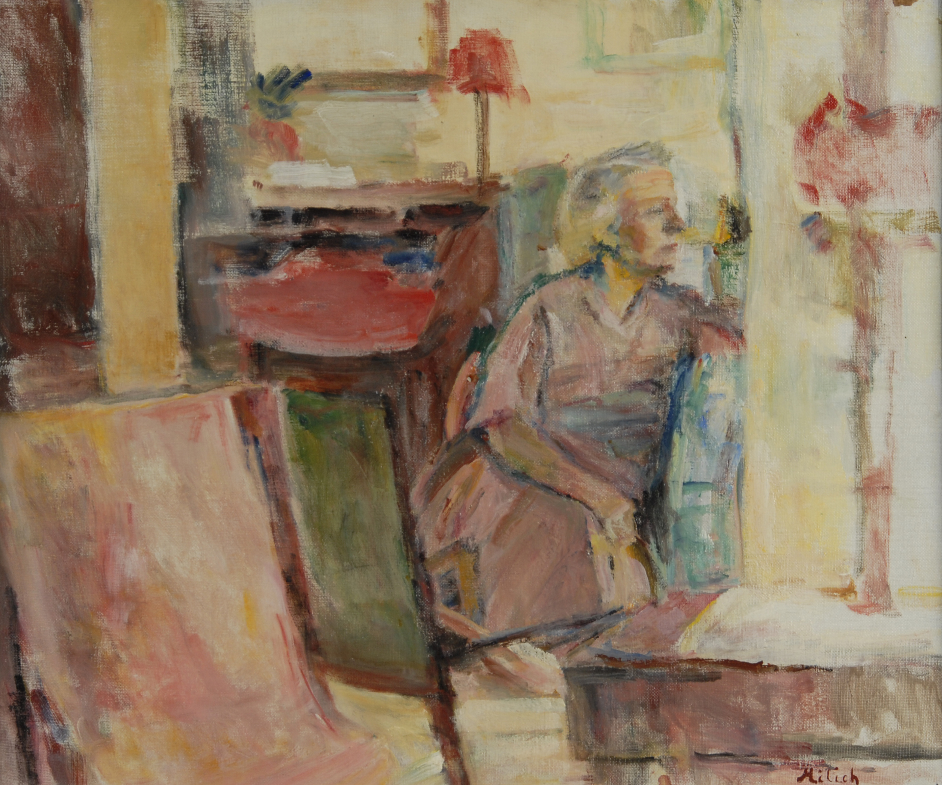Adolphe Milich, Dans le salon