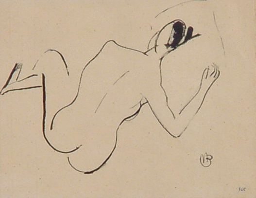 Maurice Barraud, Femme nue couchée de dos
