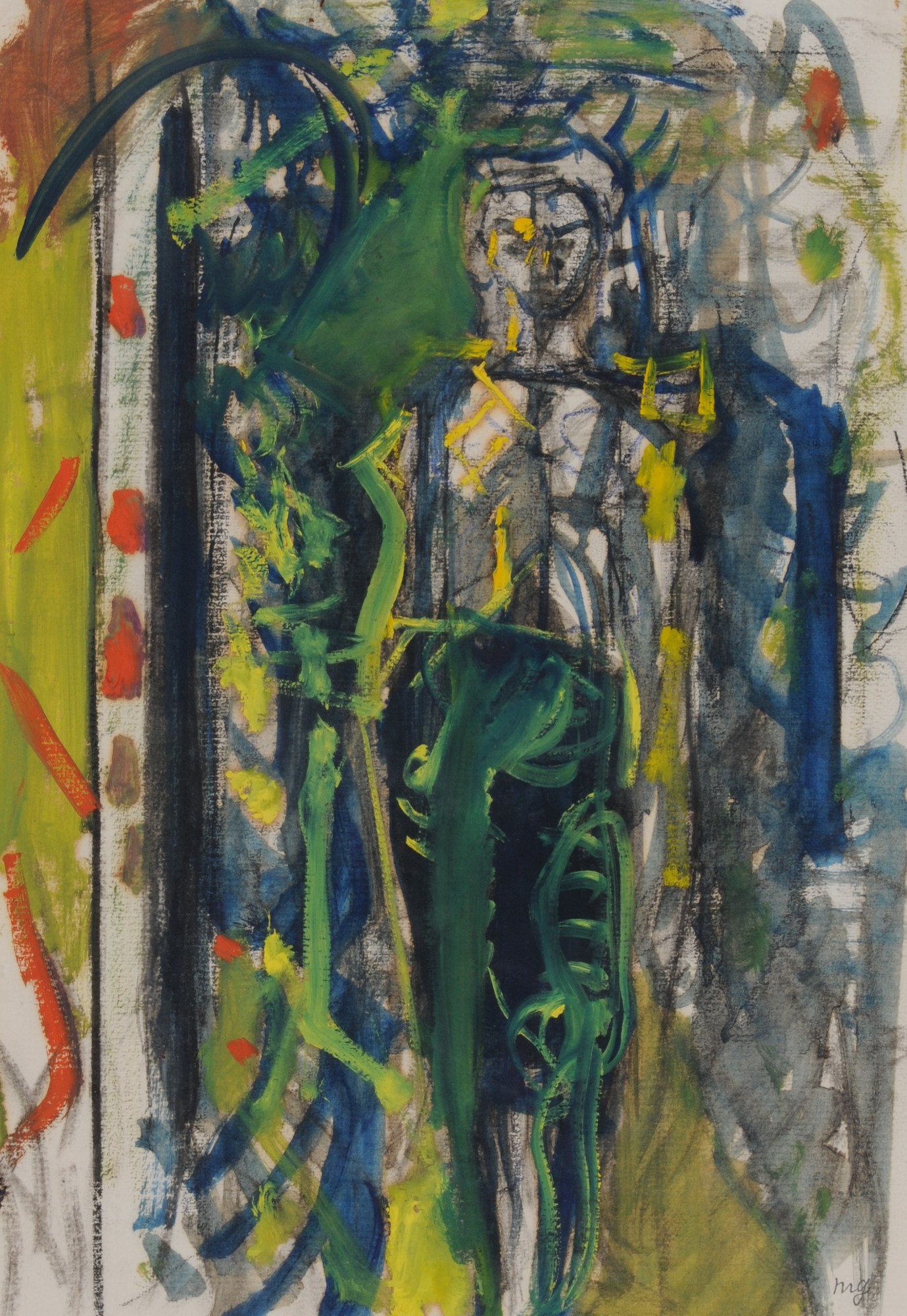 Max Gubler, Stehende Frau