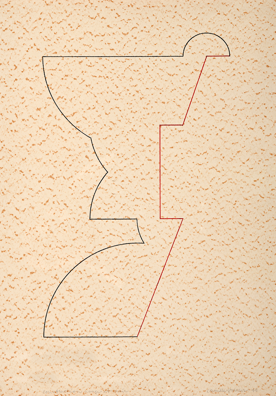 Camille Graeser, Construction rouge et noir