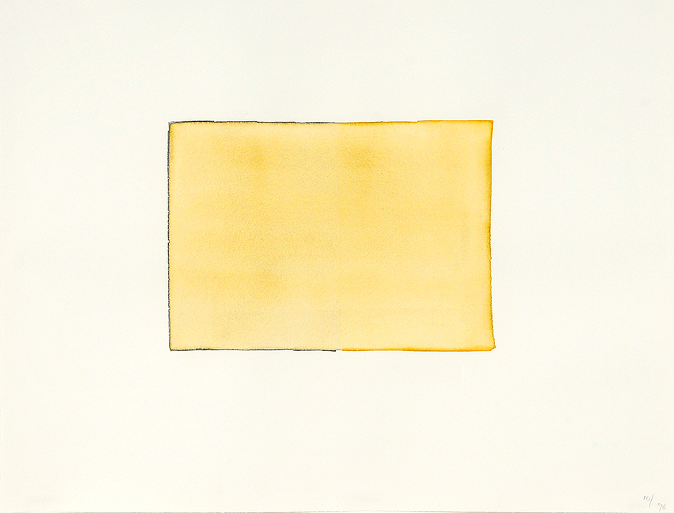 Callum Innes, Peach black / Jaune orange deep Nr. 10