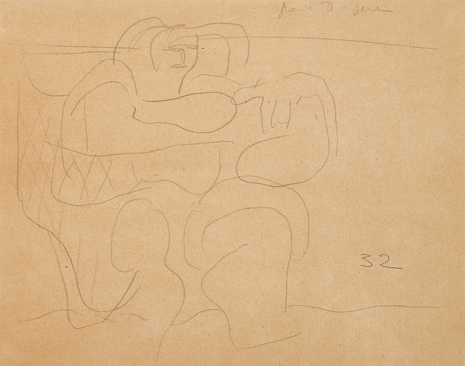 Le Corbusier, Esquisse pour la pêcheuse d'huîtres