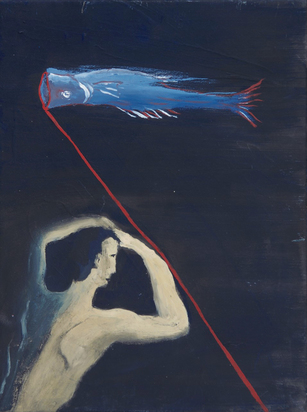 Figur mit Fisch (Figure with Fish)