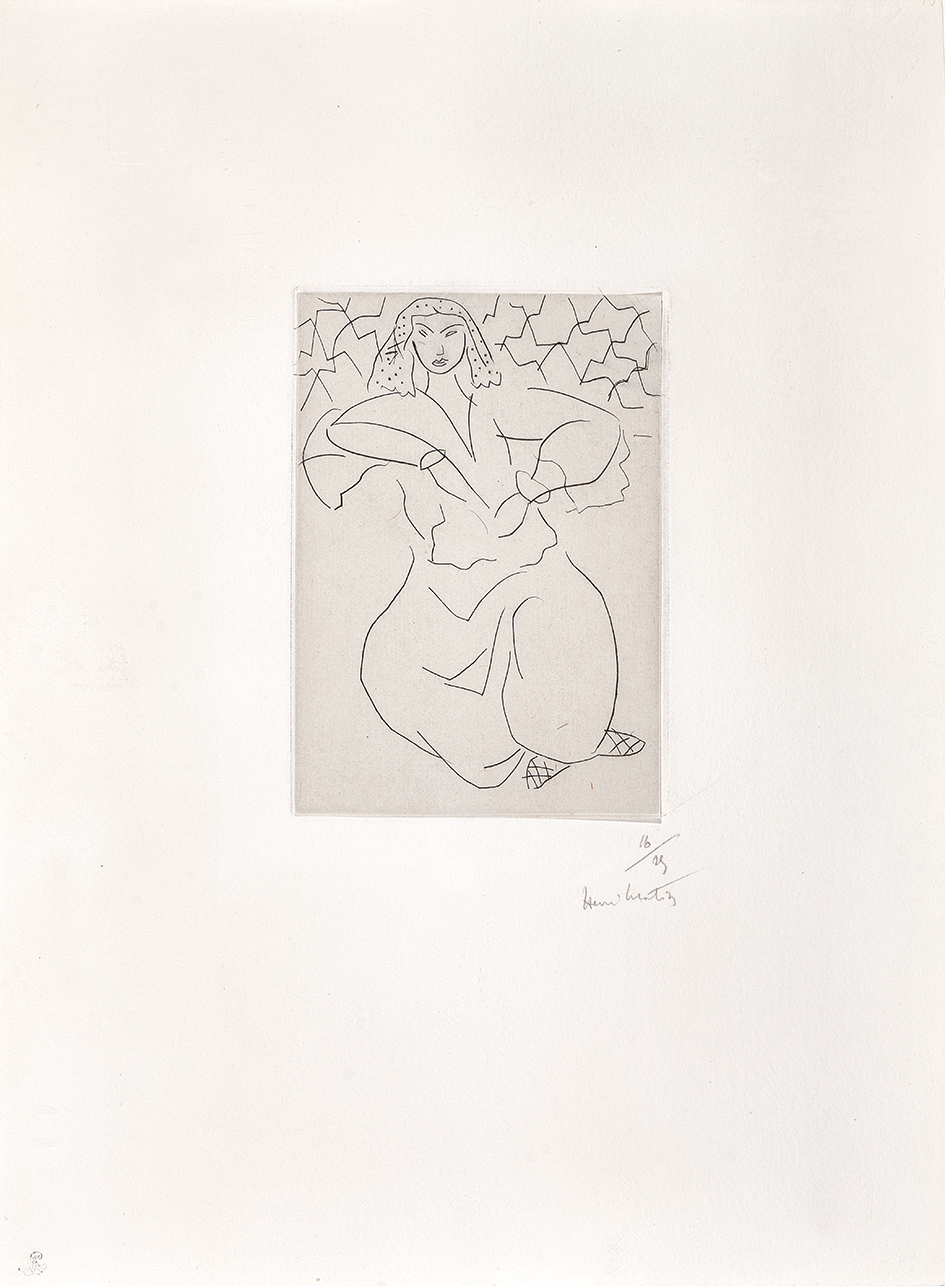 Henri Matisse, Orientale assise, voile sur la tête