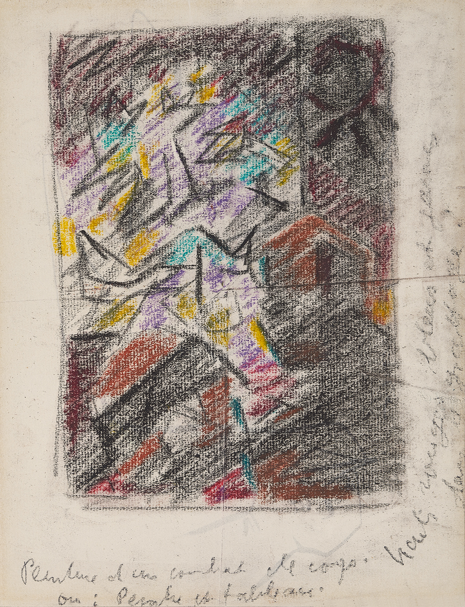André Masson, Recto/verso: Peinture d'un combat de corps; Sans titre