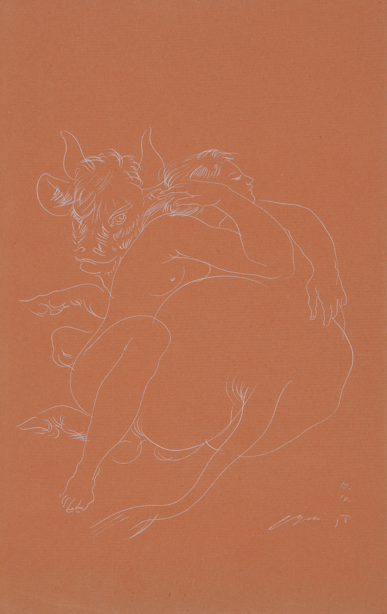 Hans Erni, Two Drawings: Europa, 1958; Wilhelm Tell