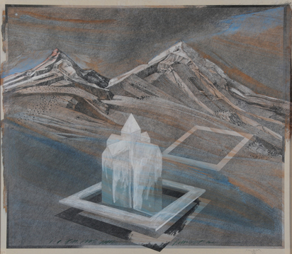 Landschaft mit Haus