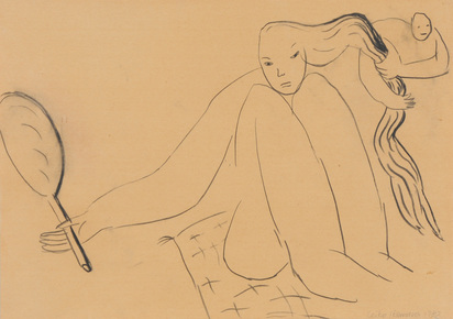 Frau mit Spiegel (Female with Mirror)