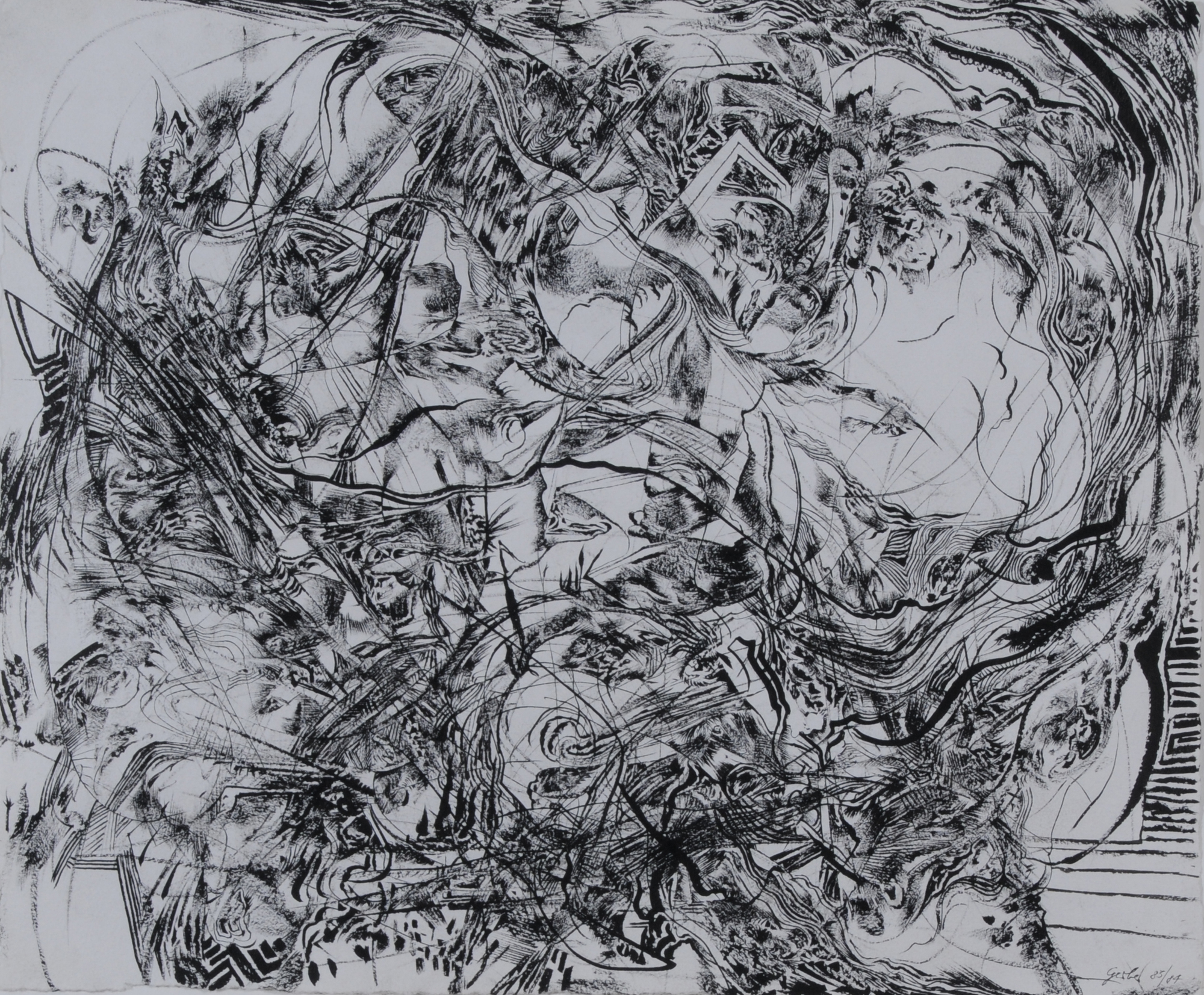 Hans Gerber, 3 Blätter: Ohne Titel (2); Ohne Titel