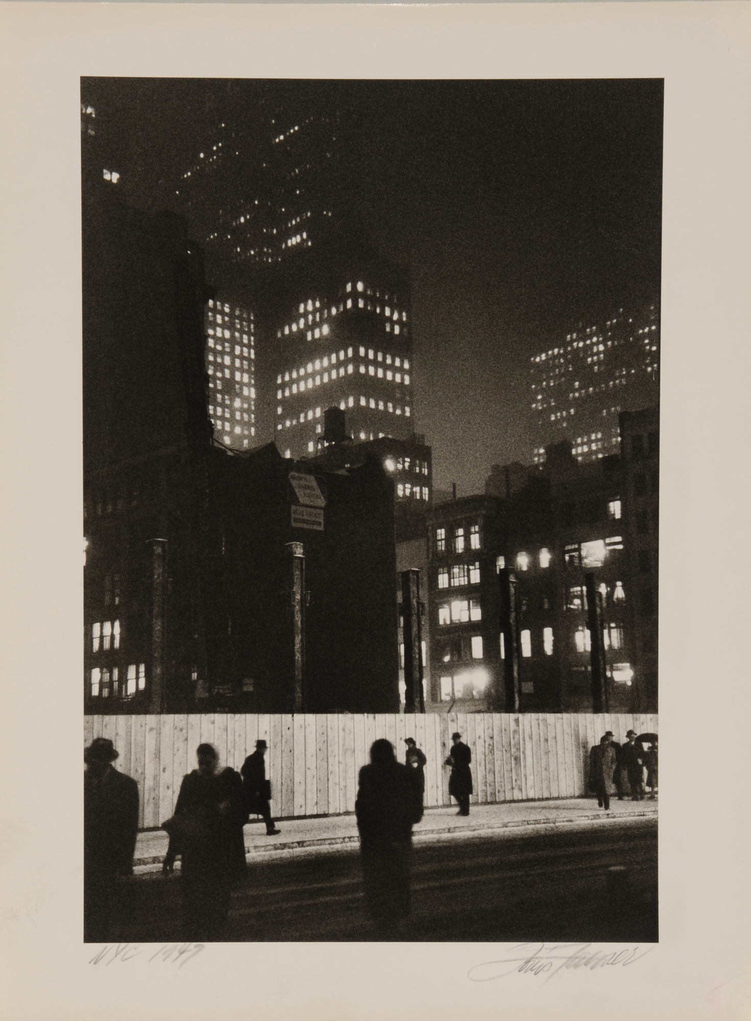 Louis Faurer, Construction Site, Madison Avenue Looking Towards  Rockefeller Center, NYC