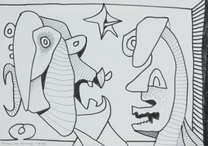 2 sheets: Untitled, 1969, Untitled, 1969