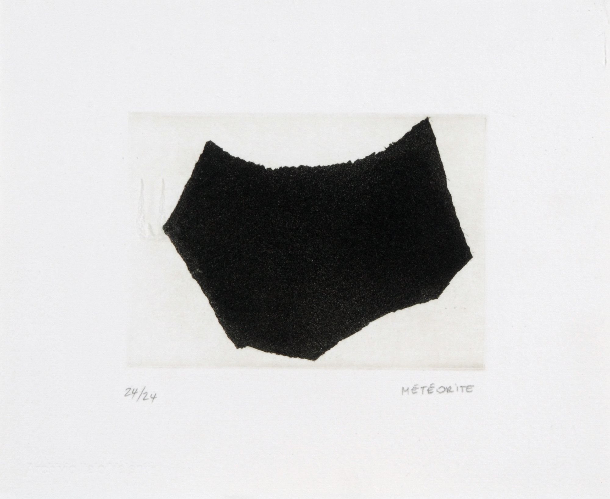 Italo Valenti, 2 Blätter: Senza titolo, 1976; Météroite