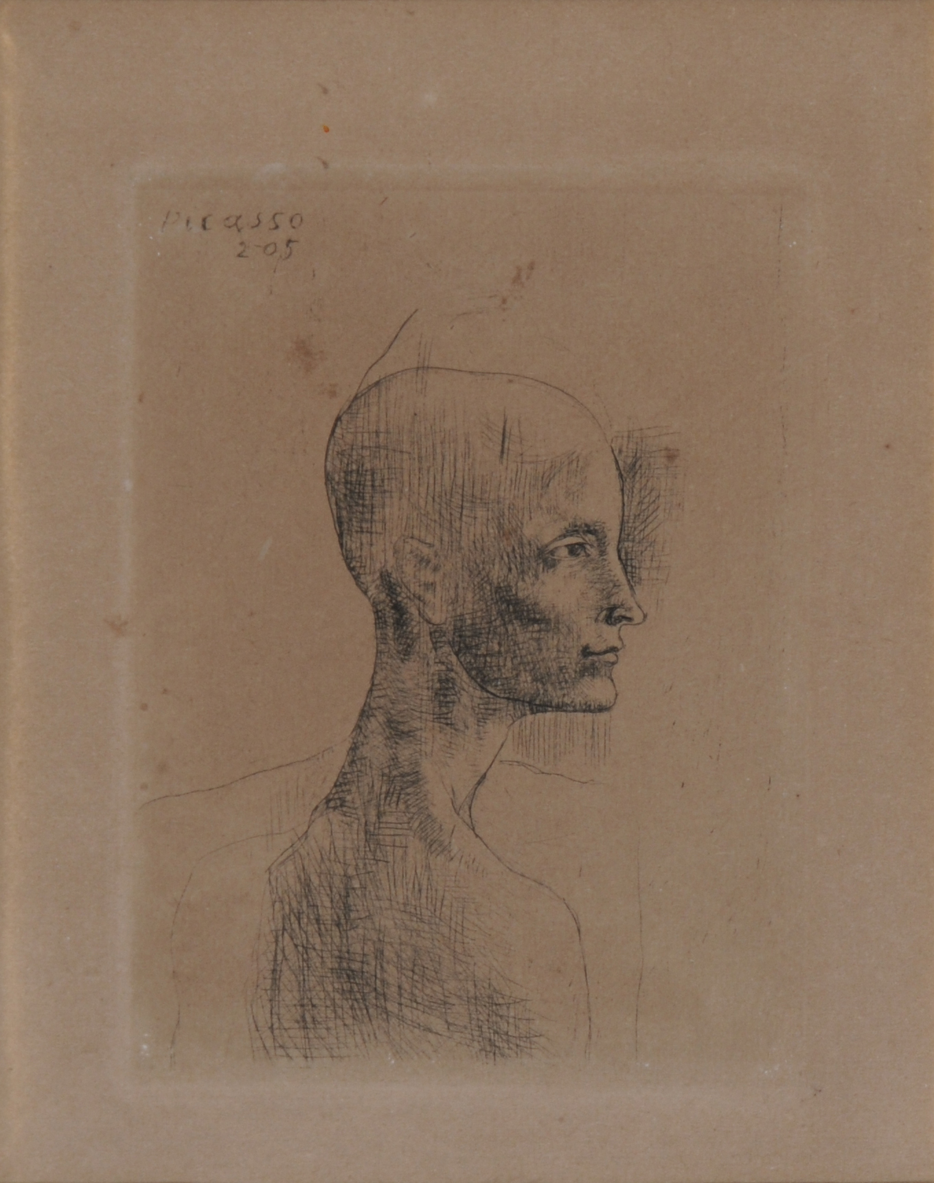 Pablo Picasso, Buste d'homme, from "La suite des saltimbanques"