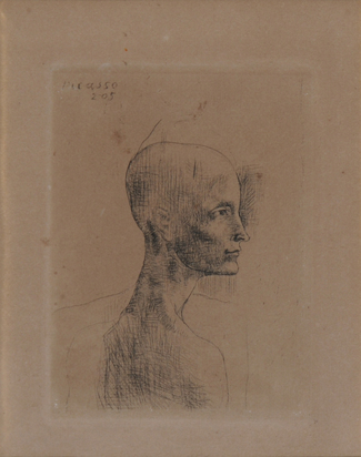 Buste d'homme, aus "La suite des saltimbanques"