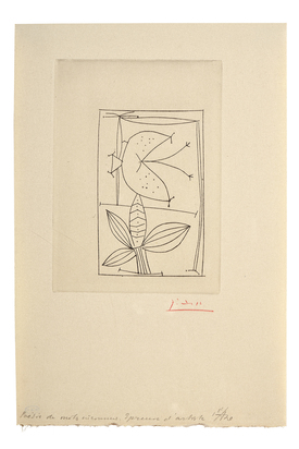 Blatt aus "Poésie de mots inconnus"