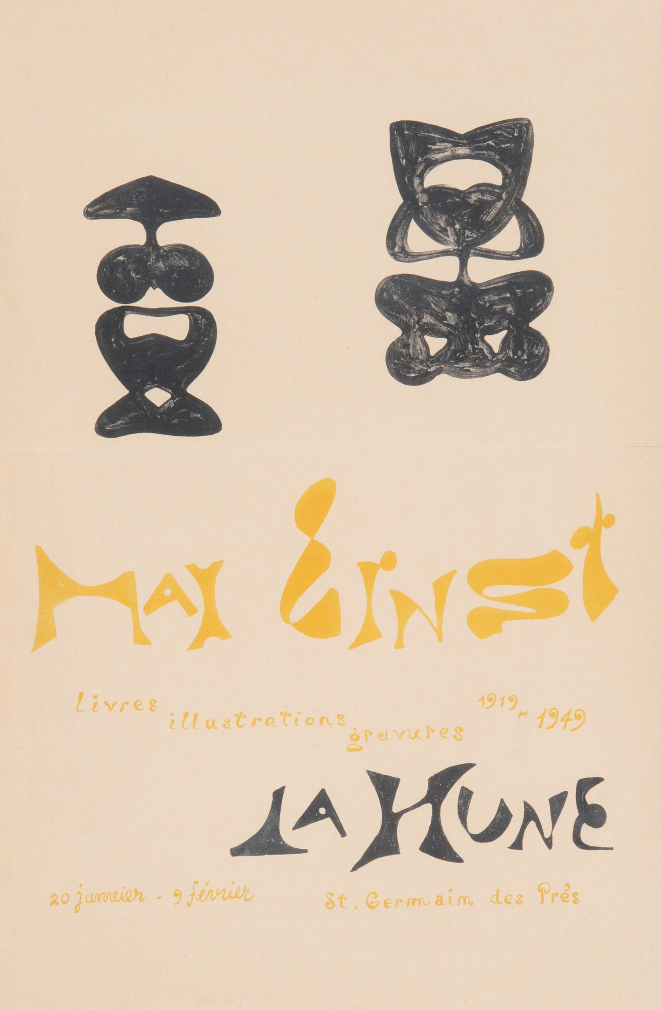 Max Ernst, Affiche pour La Hune I