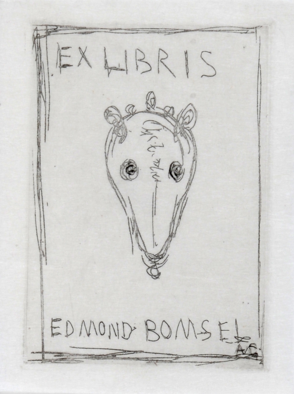 Alberto Giacometti, Ex Libris Edmond Bomsel