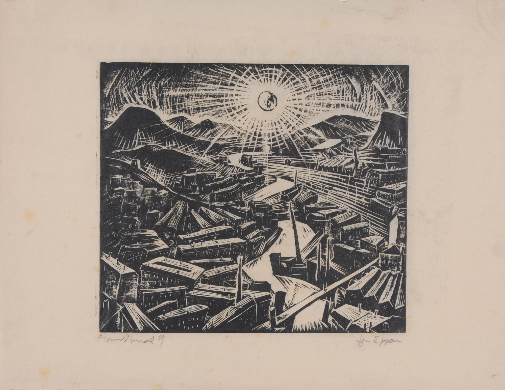 Ignaz Epper, Sonne über der Stadt