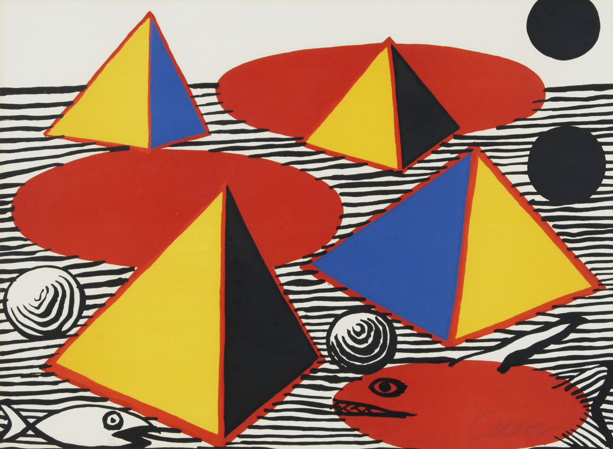 Alexander Calder, Pyramids and Fish
