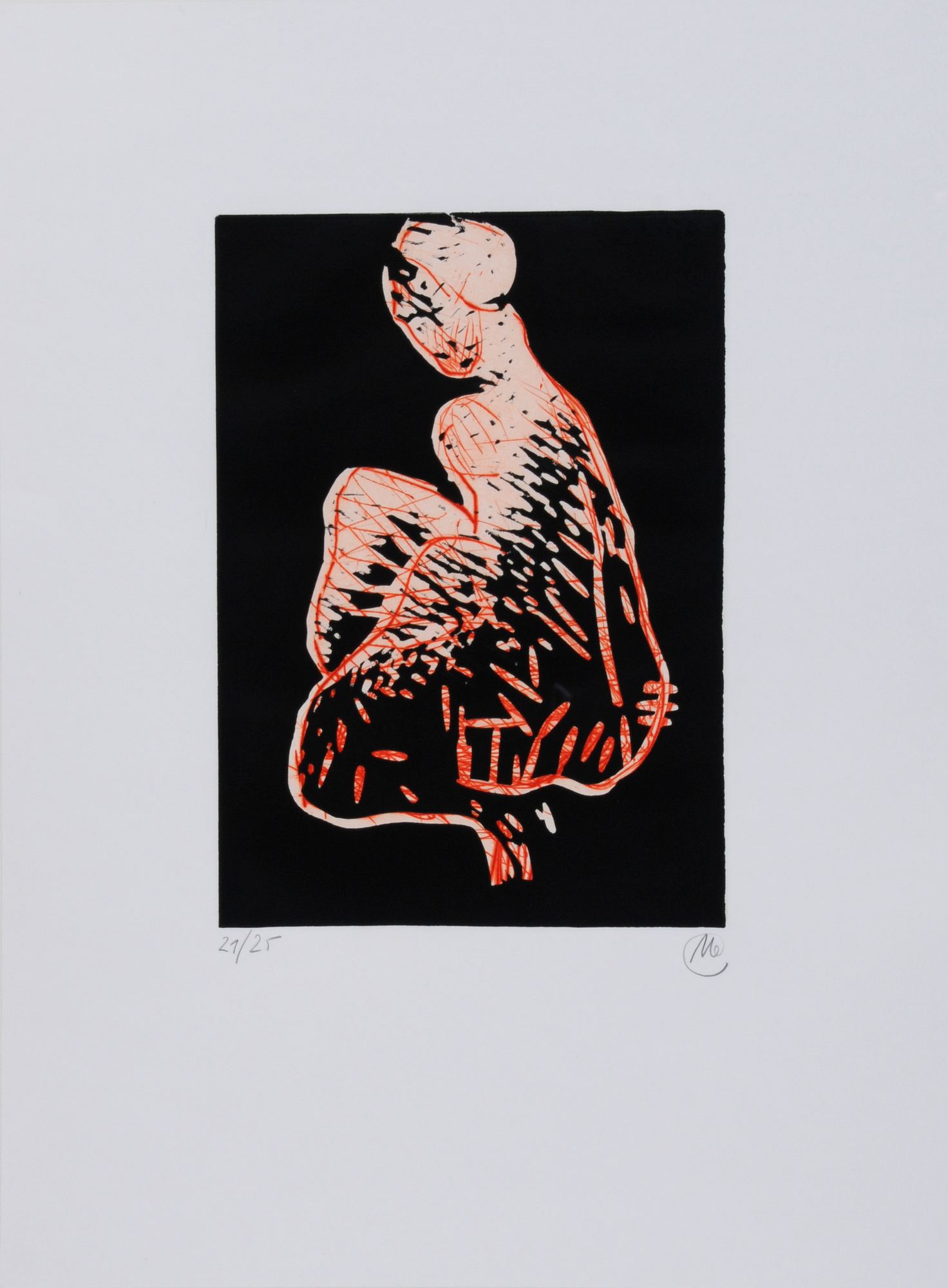 Markus Lüpertz, 5 Blätter aus "Markus - Maillol": Étude pour "Monument à Débussy"; L'action enchaînée, monument à Louis-Auguste Blanqui; La jeune fille agenouillée, sans bras; Dina, socle mobile; La flor, nue