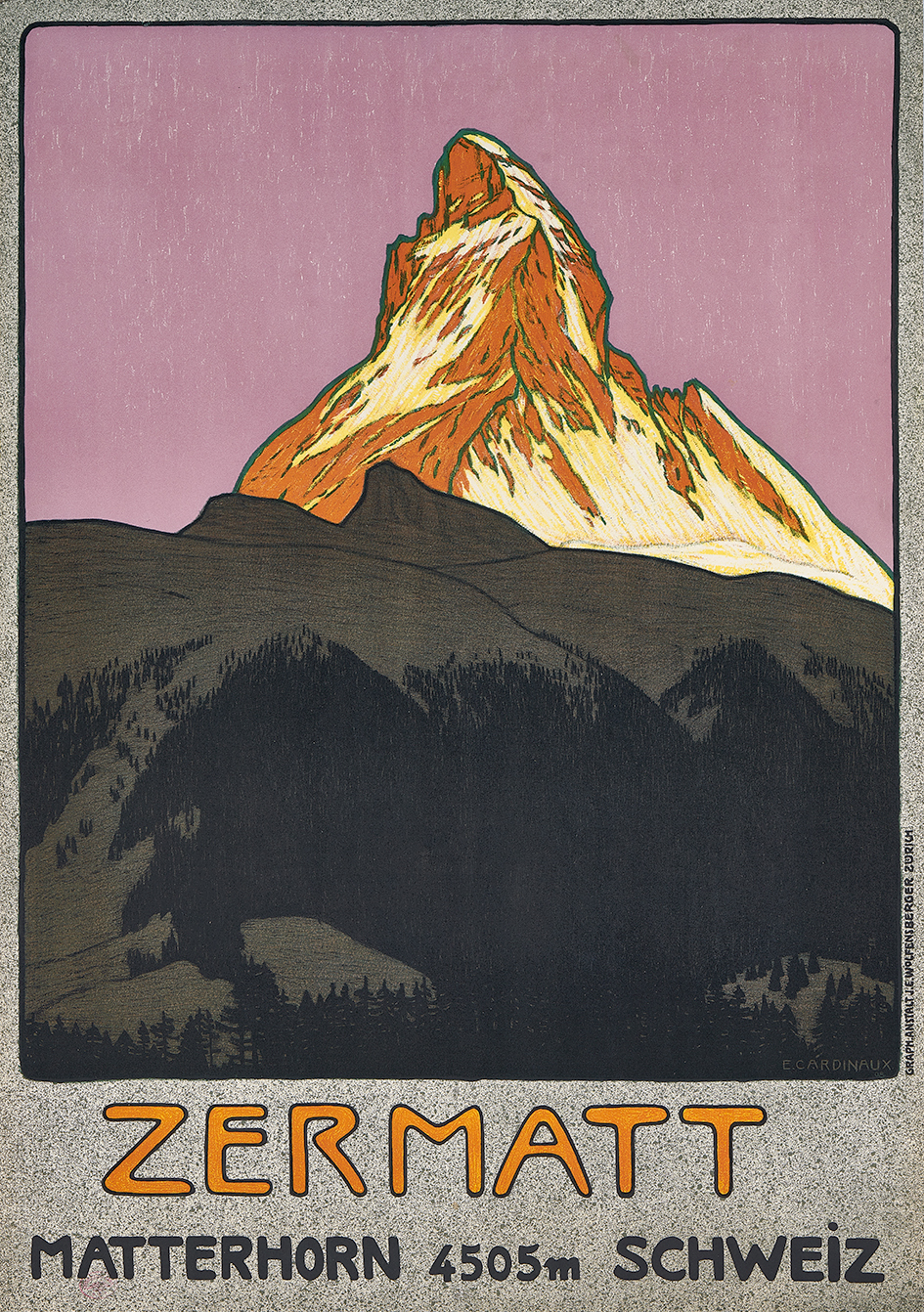 Emil Cardinaux, Plakat. Zermatt