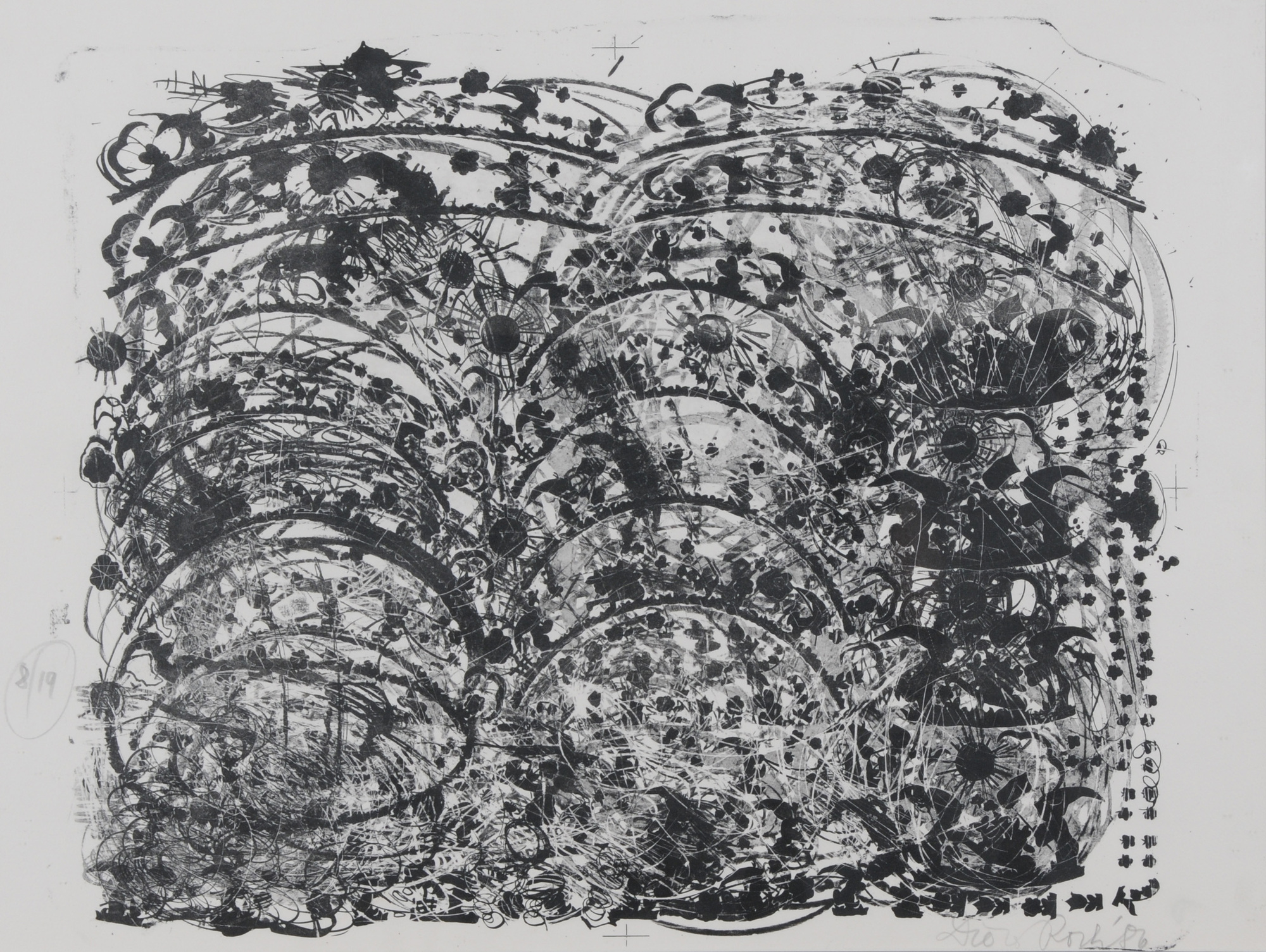 Dieter Roth, 2 sheets: Porzellanstein II, 1986; Chineo-Japanischer Porzellanstein, 1986