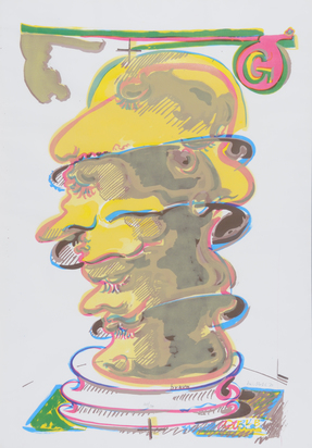 2 Blätter: 5 Herren, 1973; Gemischter Kopfsalat, 1977