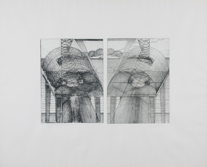 2 Blätter: An der See, 1971; 2 mal Äpfel, 1975