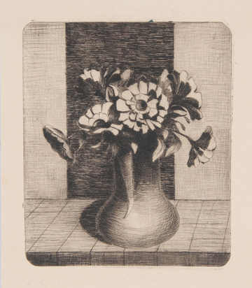 7 Blätter: Fiori, 1936; Senza titolo 1958/1976; Senza titolo 1969/1976; Senza titolo,1966/1976; Senza titolo, 1973/1976; Senza titolo,1958/1979; Senza titolo, 1960/1979