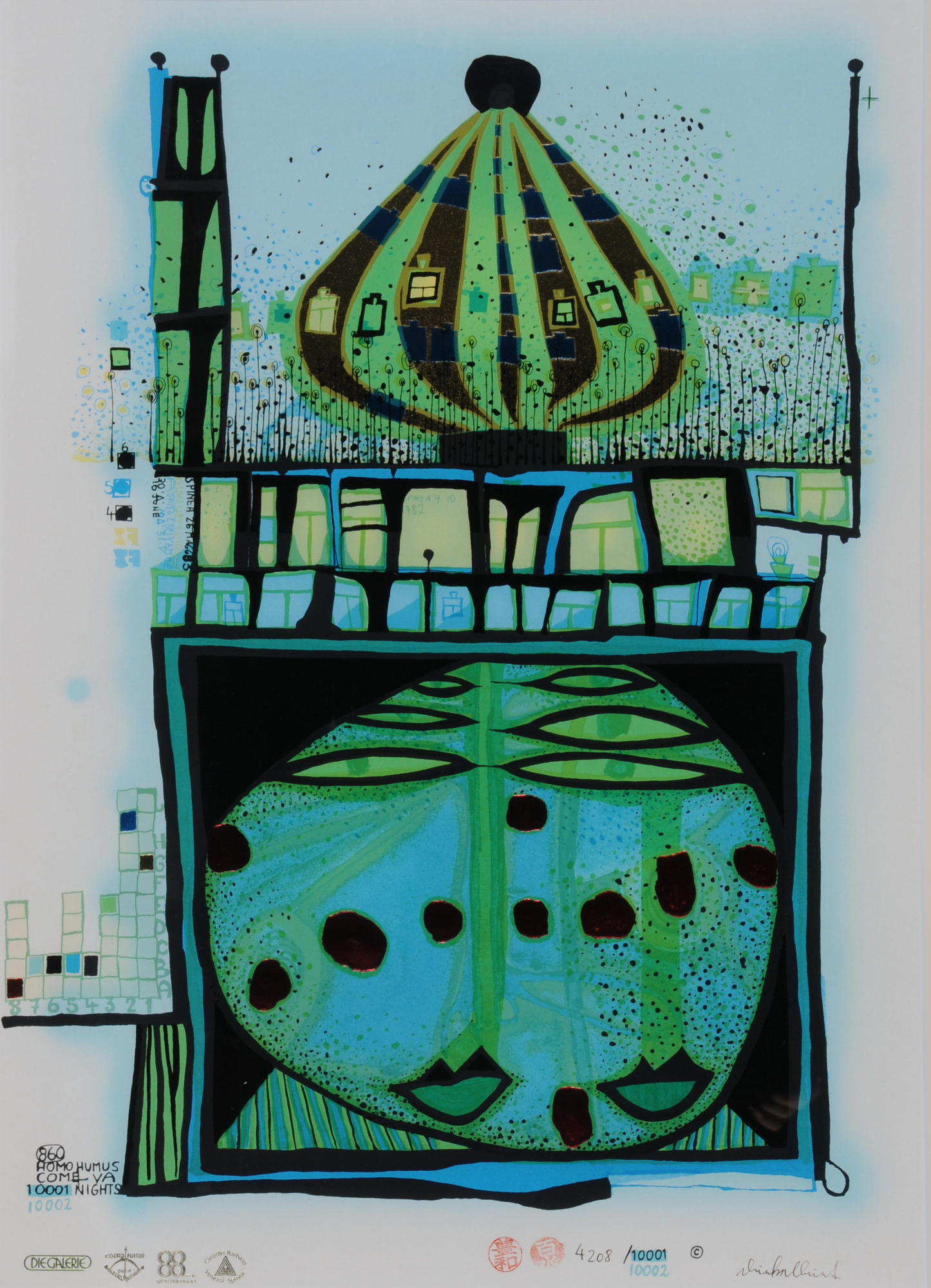 Friedensreich Hundertwasser, 10002 nights Homo Humus come va how do you do