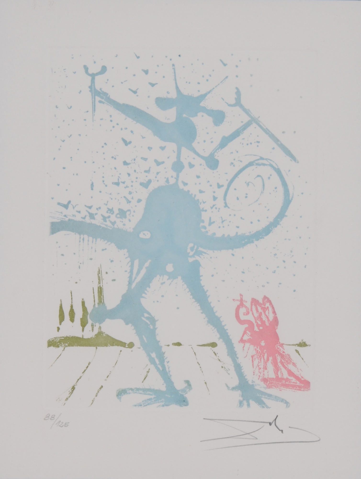 Salvador Dalí, La péché dalinien, from "Les huit péchés capitaux"