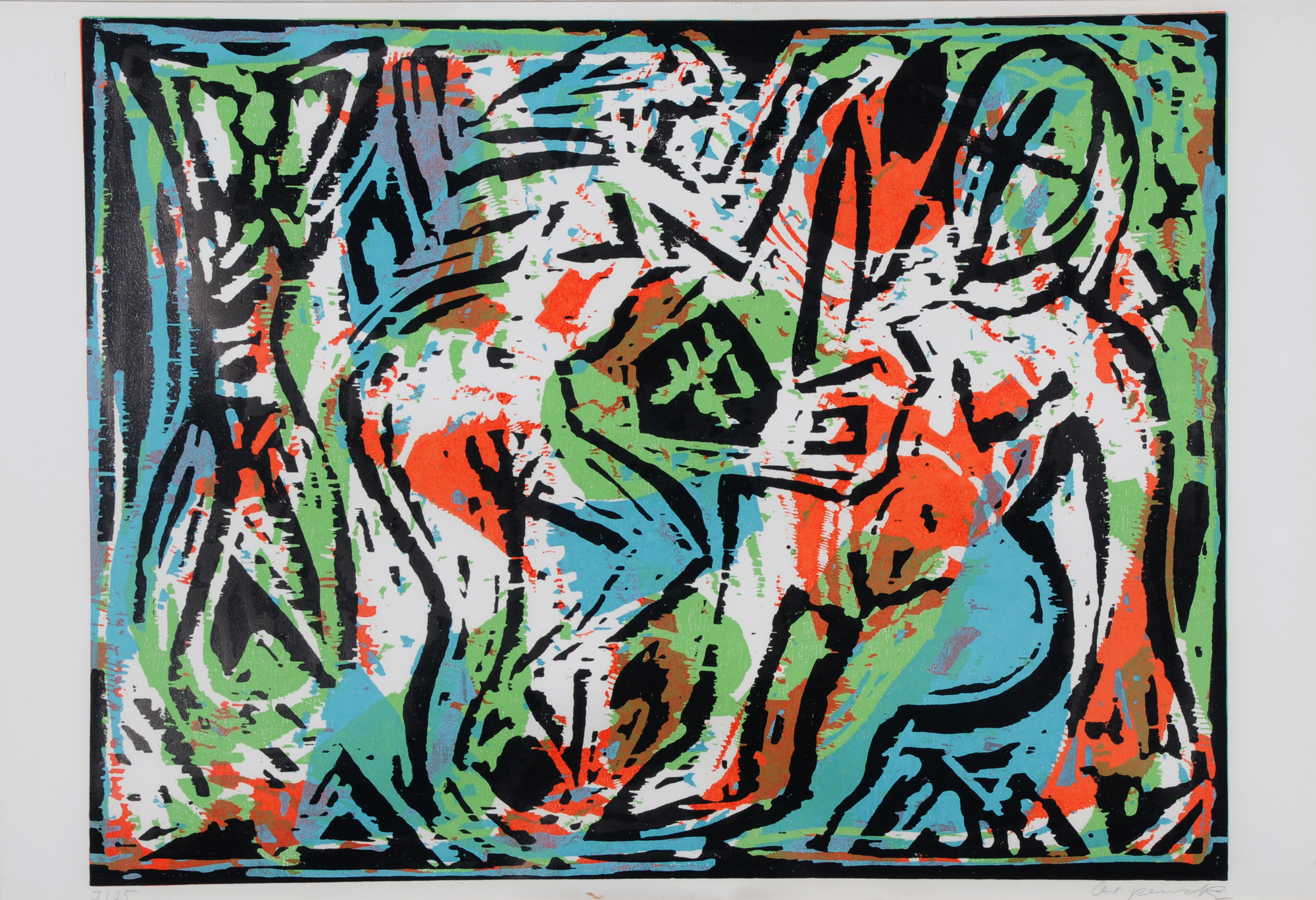 A.R. Penck, Badende (Bathers)