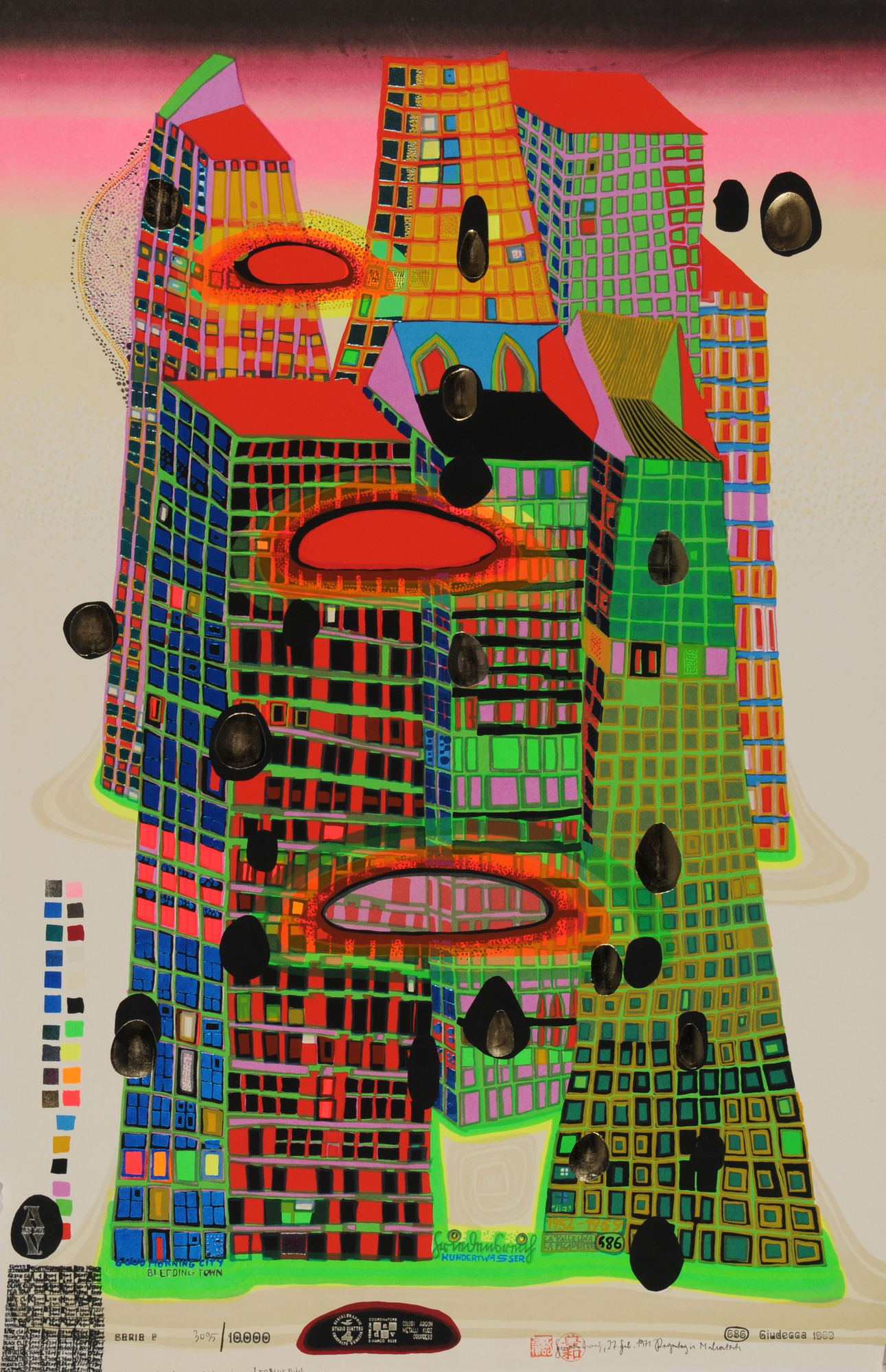 Friedensreich Hundertwasser, Good Morning City - Bleeding Town