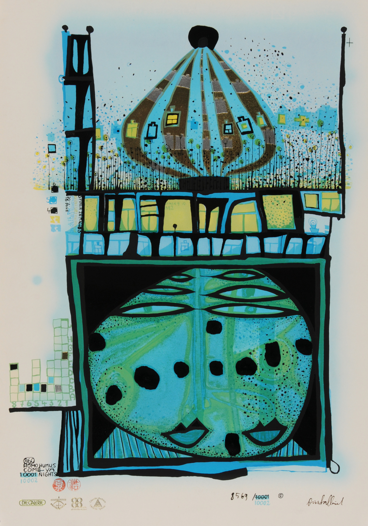 Friedensreich Hundertwasser, 10002 nights Homo Humus come va how do you do