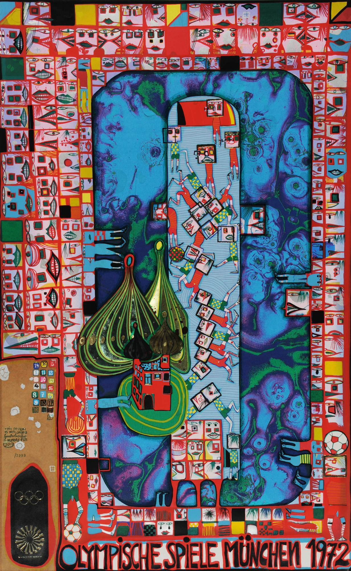Friedensreich Hundertwasser, 2 Blätter: Olympische Spiele München 1972 (Postversion); Tender Dinghi, 1984
