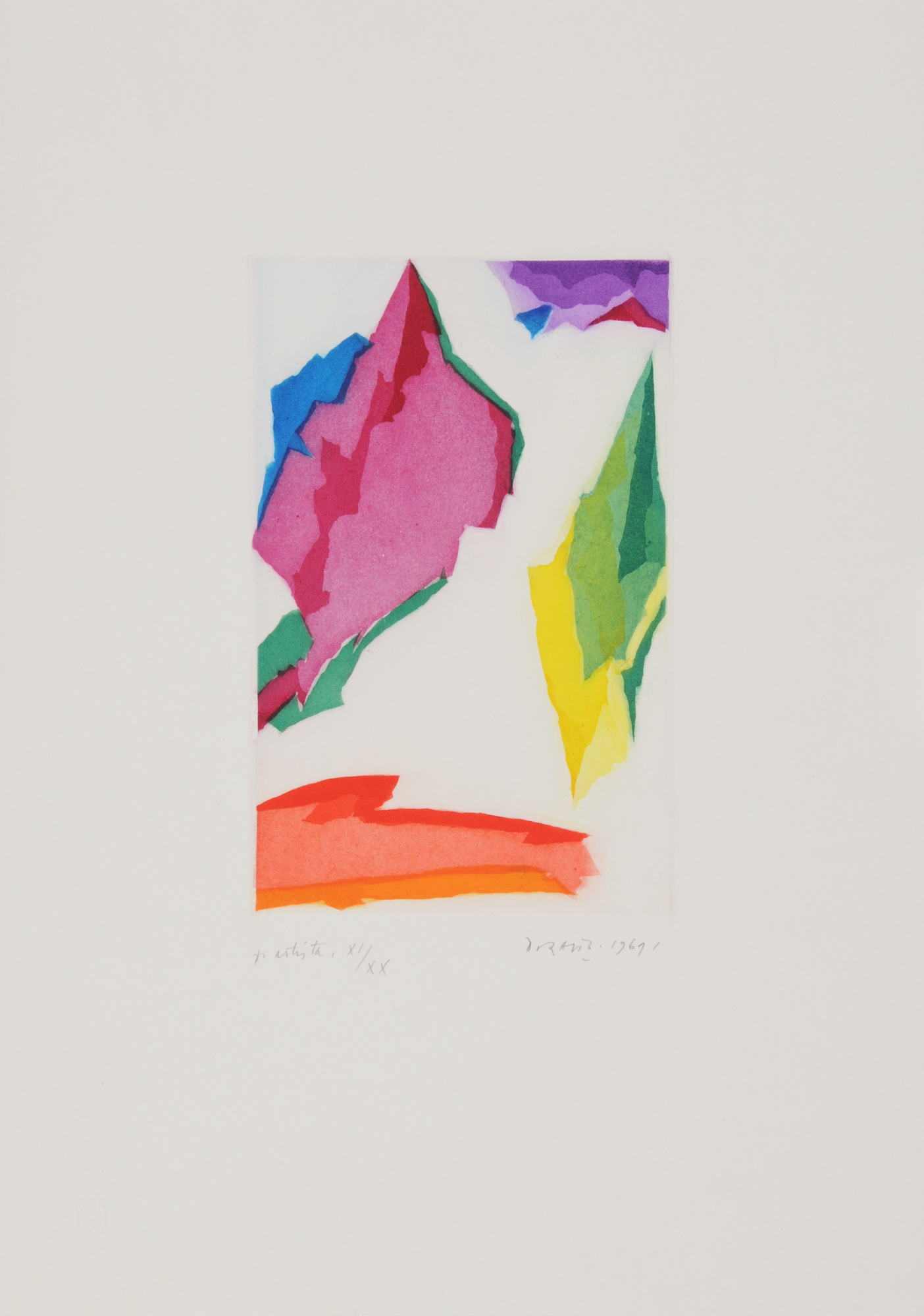 Piero Dorazio, 5 sheets: Untitled, 1969 (2); Untitled