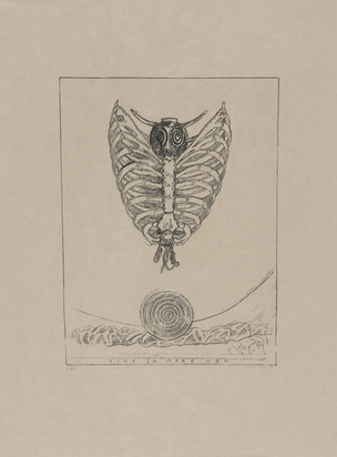 2 sheets: Déchants d'atelier, 1968; Sheet from "Alfred Jarry, Décervelages"