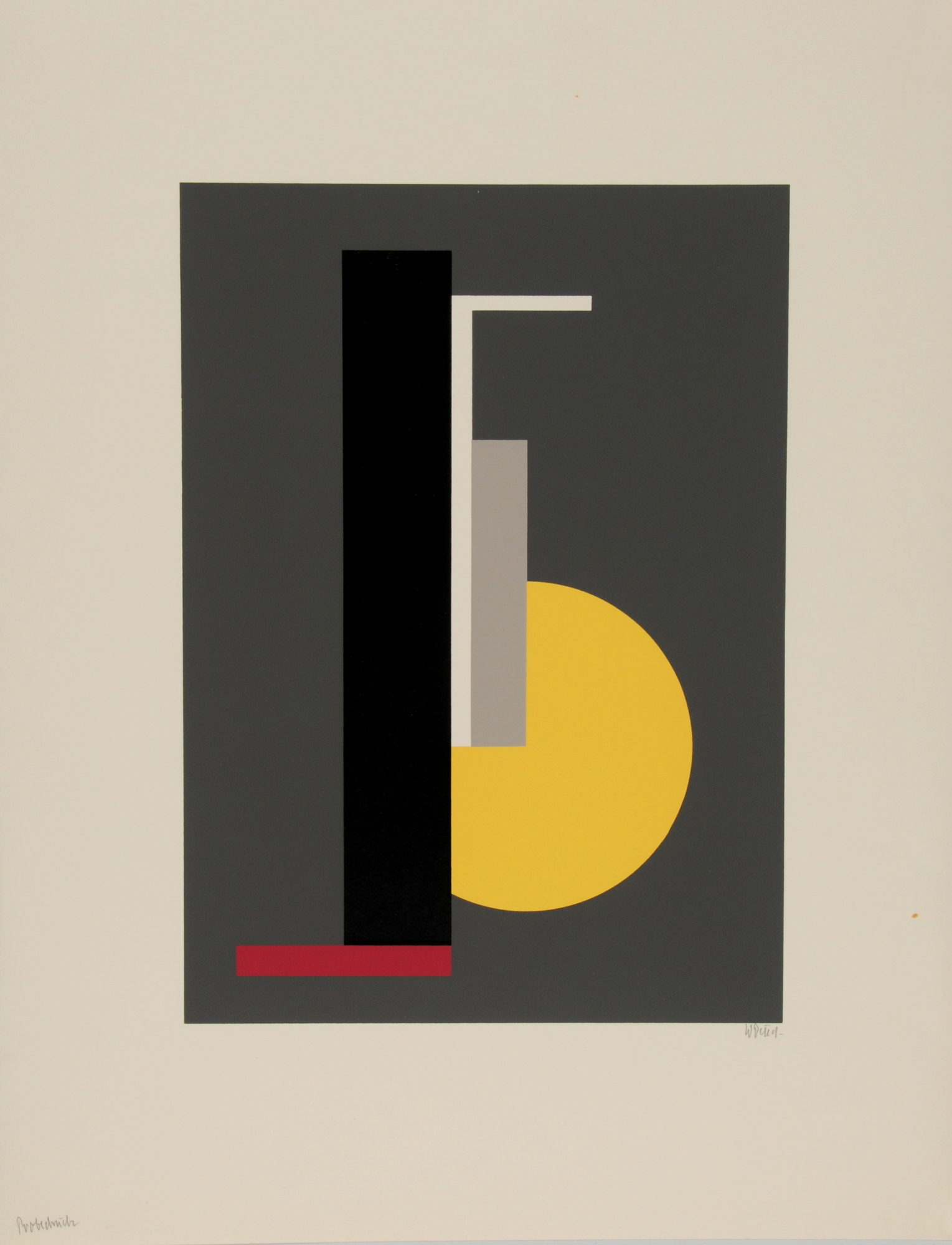 Walter Dexel, 2 Blätter: Ohne Titel