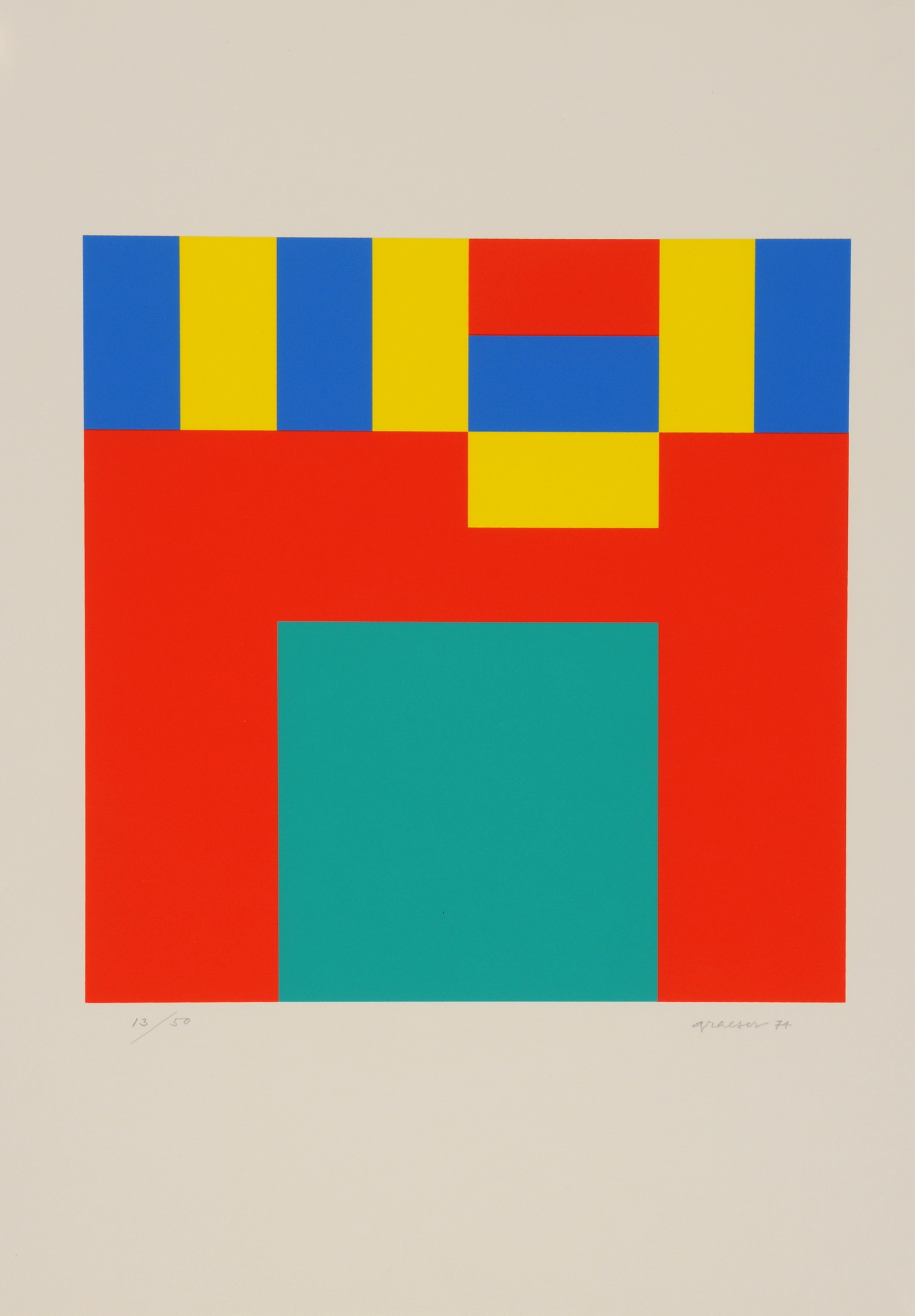 Camille Graeser, 2 Blätter: Energie in der Reihe, 1957; Permutation