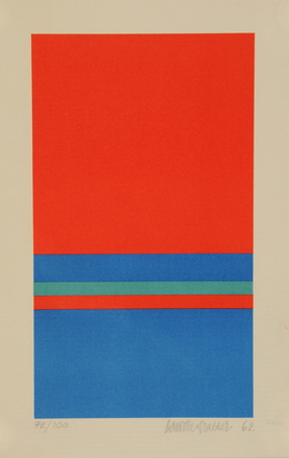 2 Blätter: Ohne Titel, 1962; Komplementär-Relation I