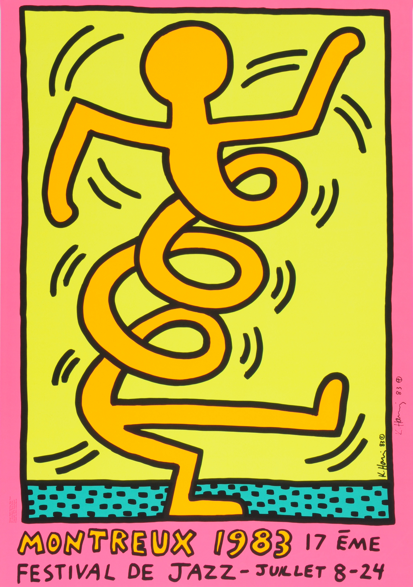 Keith Haring, 3 Blätter: Montreux