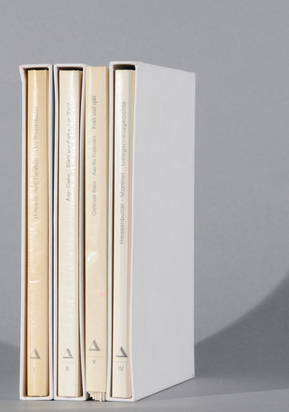 4 books: Marcelle Cahn/Hans Arp, Blatt um Feder um Blatt