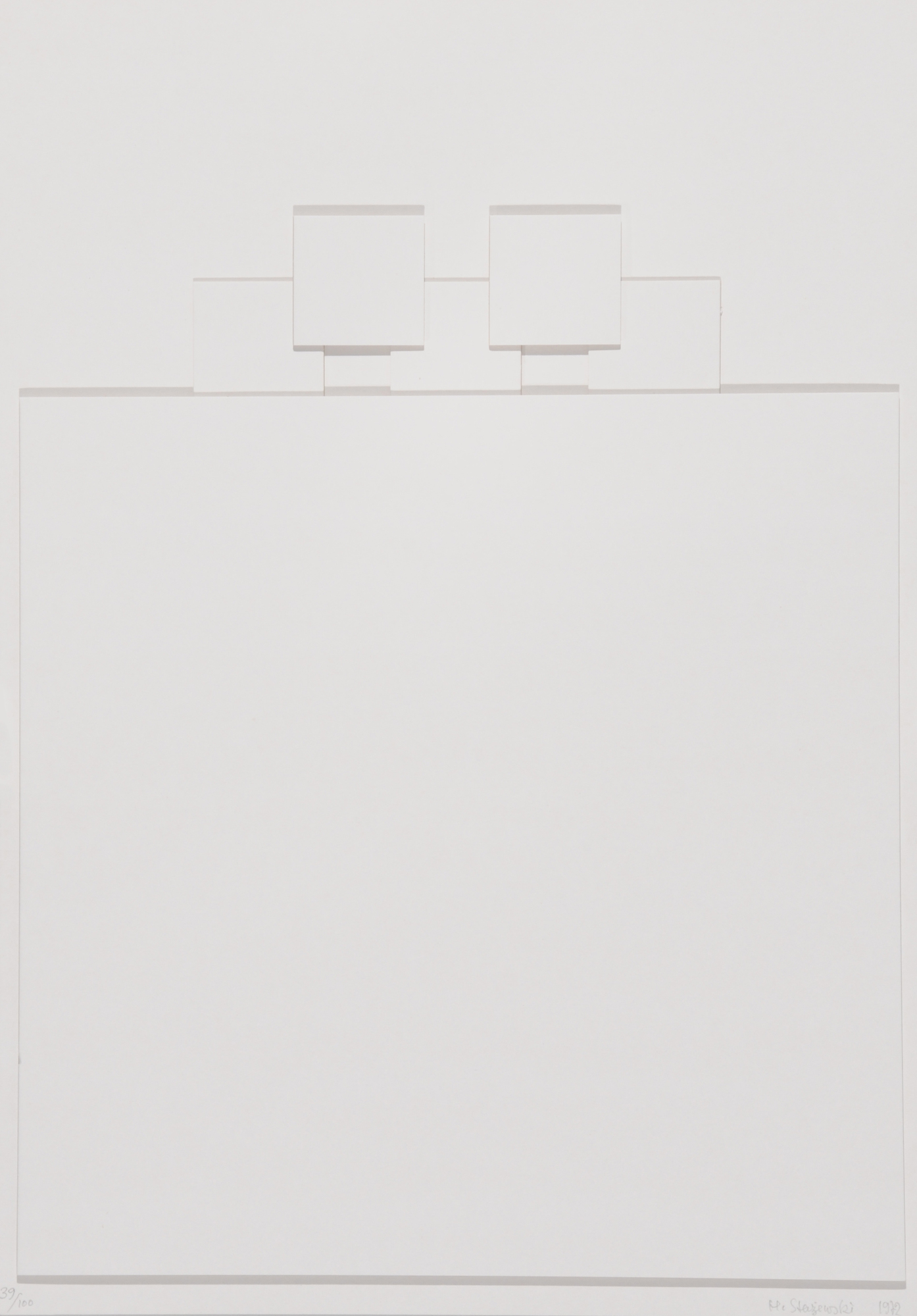 Henryk Stazewski, 2 portfolios: Folder with 4 silkscreens and 2 objects
