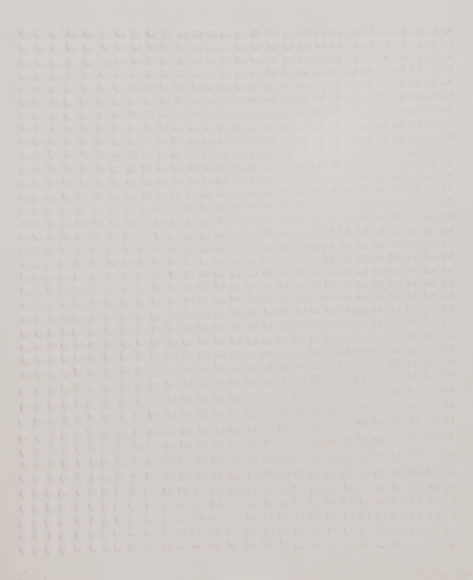 Günther Uecker, Untitled (Nail Embossing)