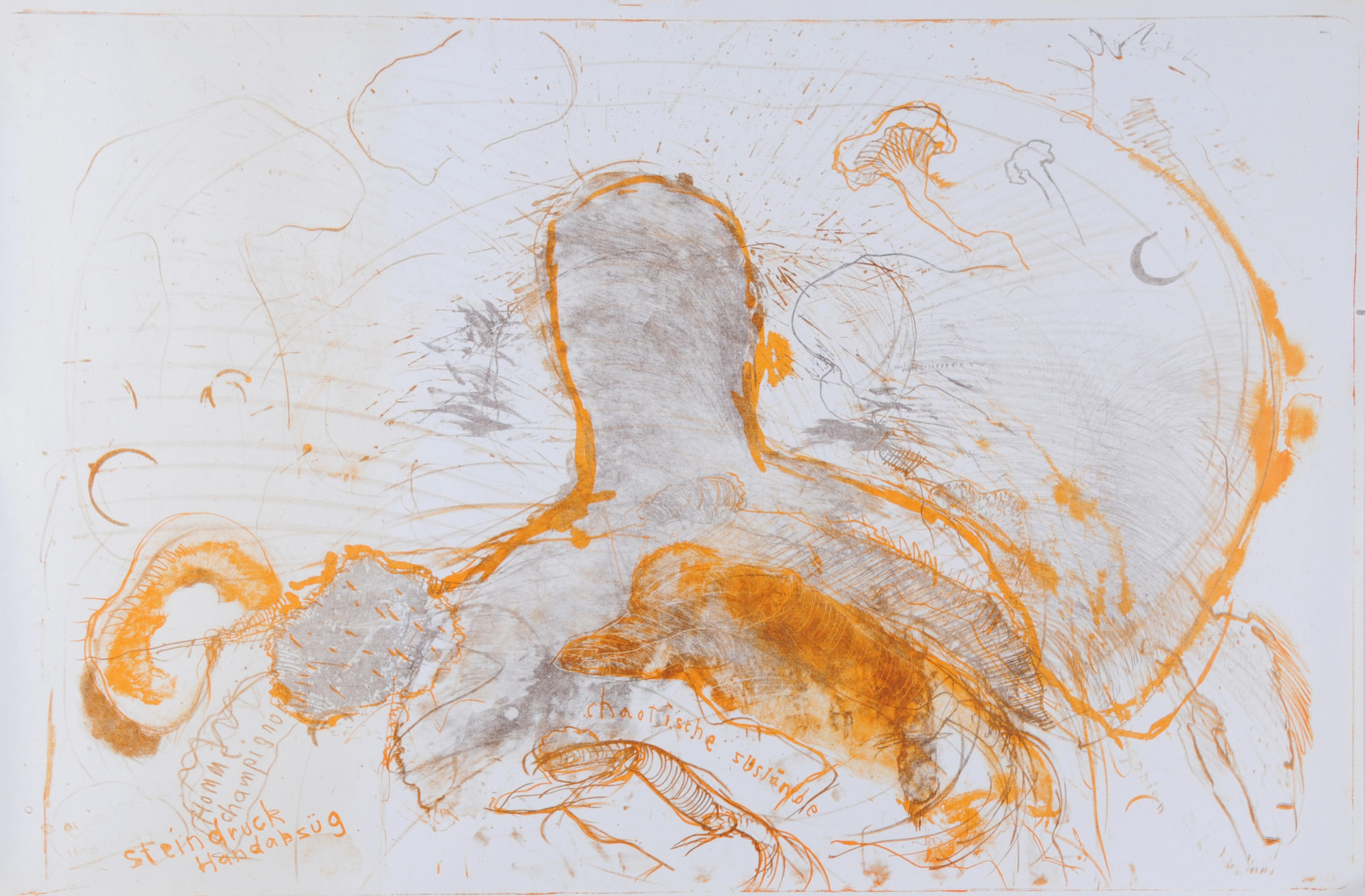 Rolf Iseli, 8 Blätter: Ohne Titel (6); Ohne Titel, 1970; Homme cactusse