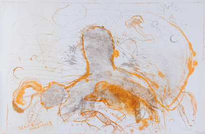 8 Blätter: Ohne Titel (6); Ohne Titel, 1970; Homme cactusse